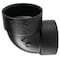 Charlotte Pipe And Foundry Charlotte Pipe 1-1/2 in. Hub X 1-1/2 in. D Hub ABS Elbow ABS003310600 - alternate 1
